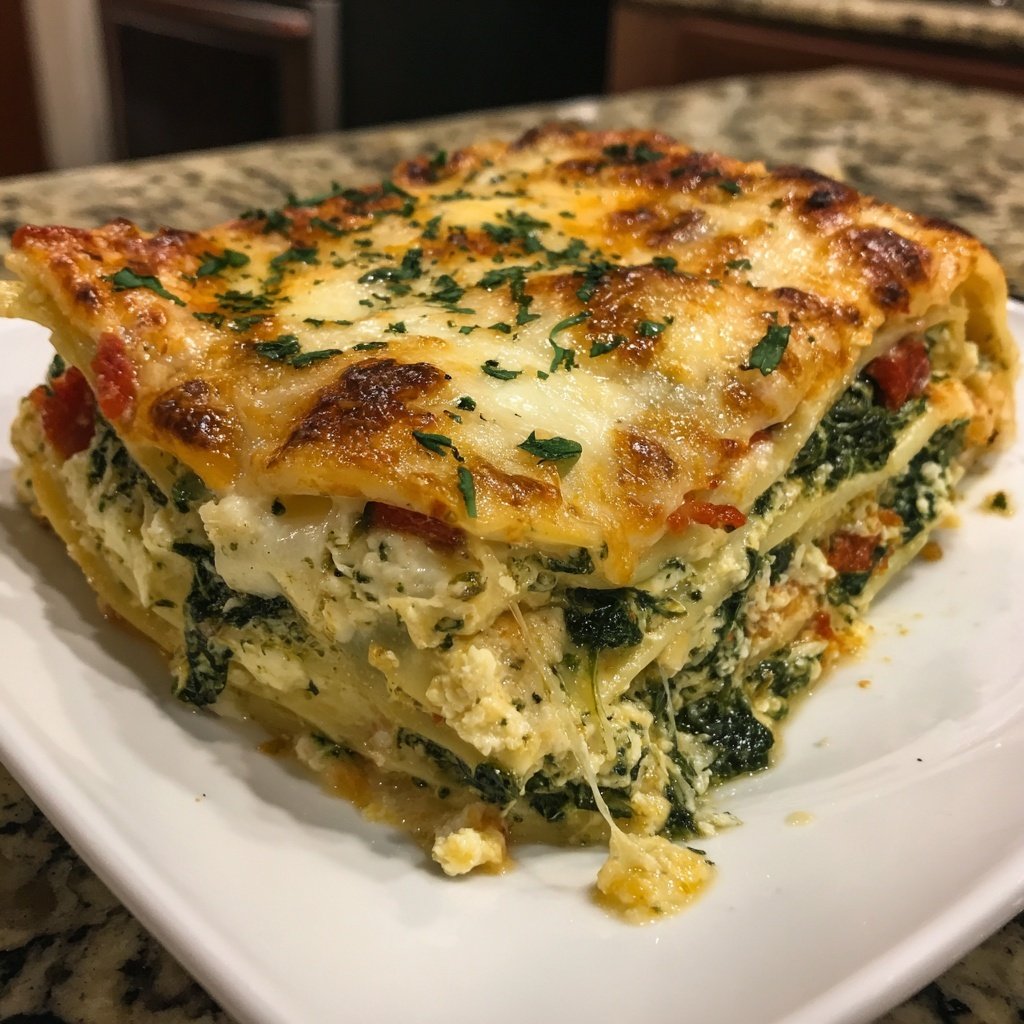 Sunday Baked Spinach Lasagna