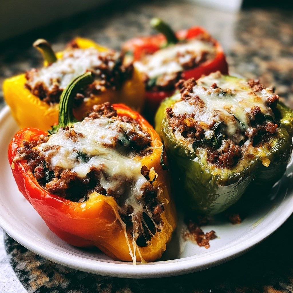 Ground Beef Stuffed Peppers