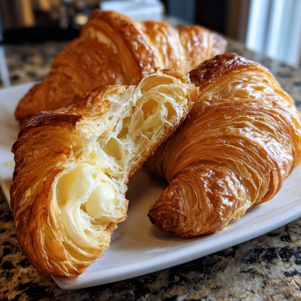 Buttery Homemade Croissants