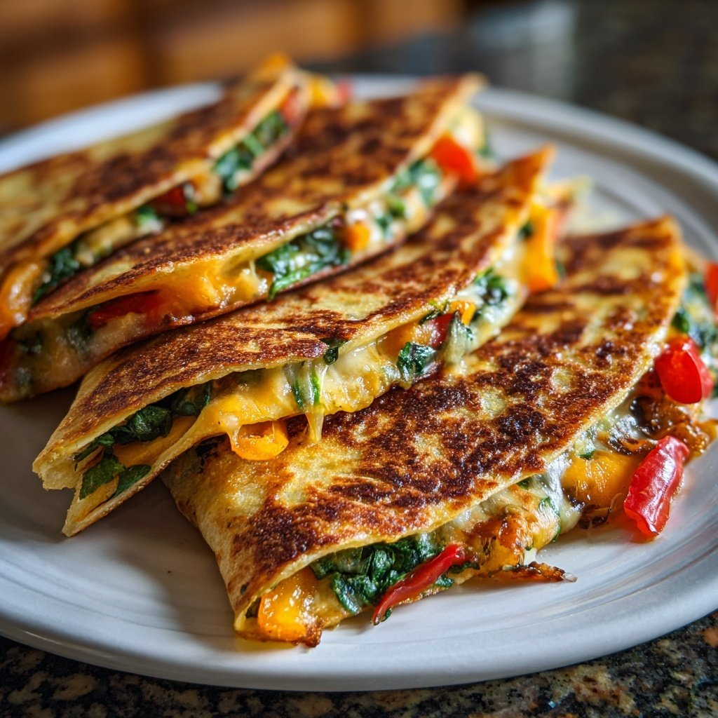Super Bowl Appetizer Veggie Quesadillas