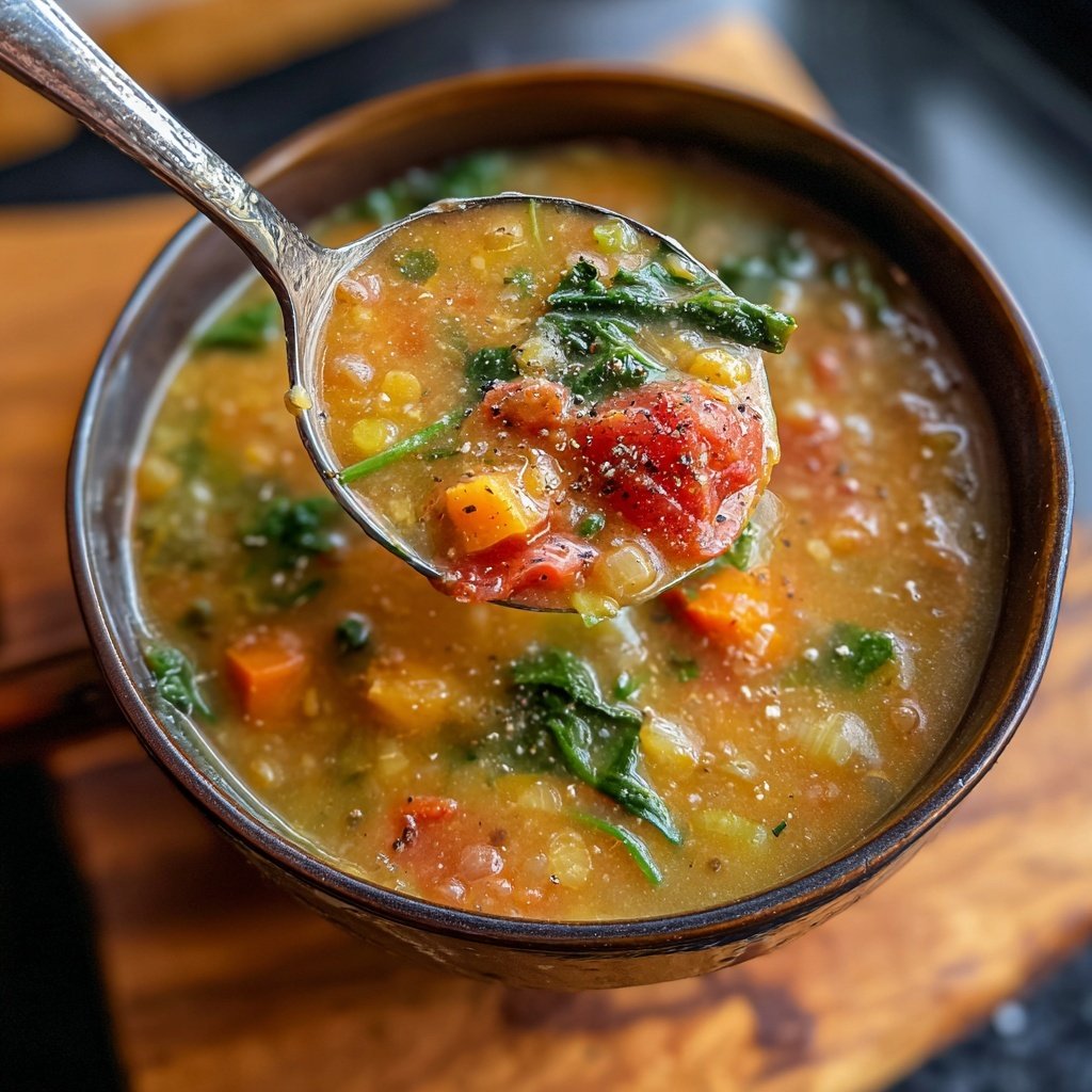 Healthy Crockpot Lentil Soup