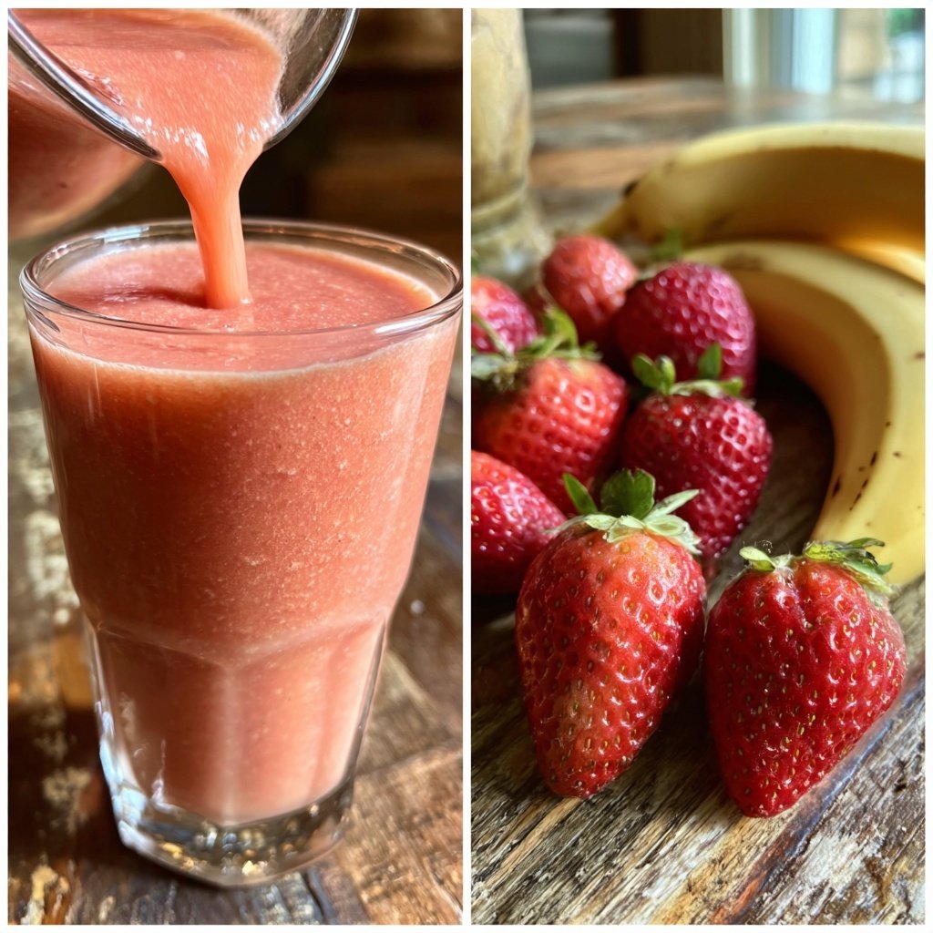 Fresh Strawberry Banana Smoothie