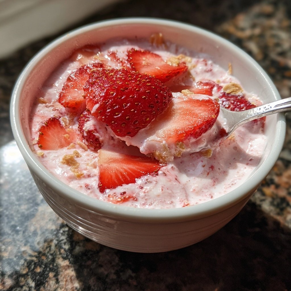 Fresh Strawberry Yogurt Bowl