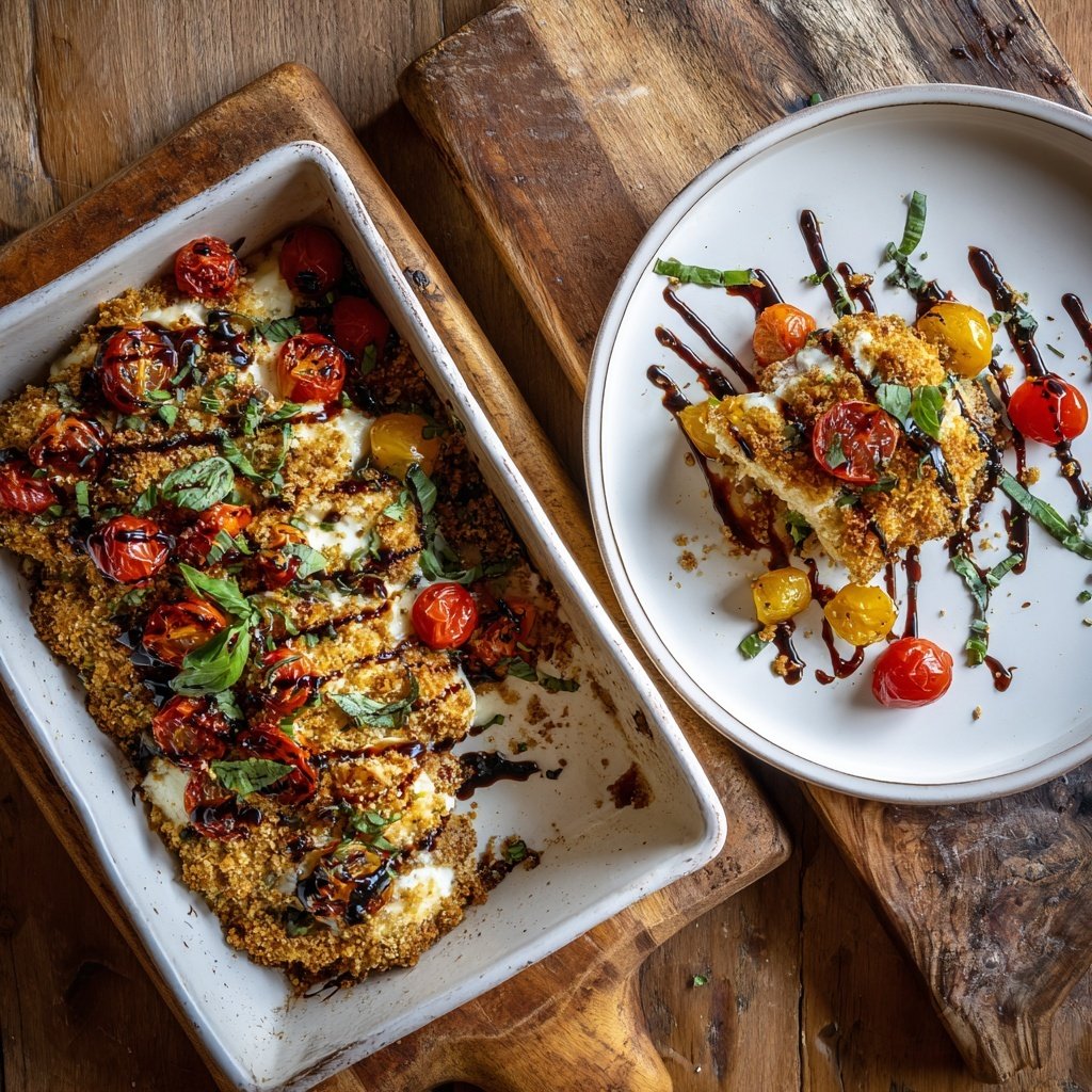 Healthy Chicken Caprese Bake