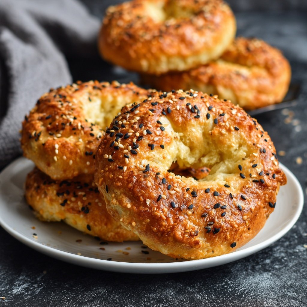 Air Fryer Yogurt Bagels
