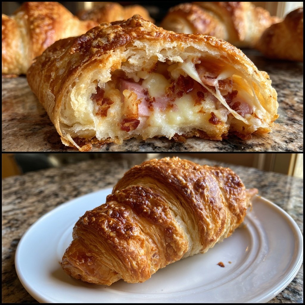 Croissants With Ham And Cheese