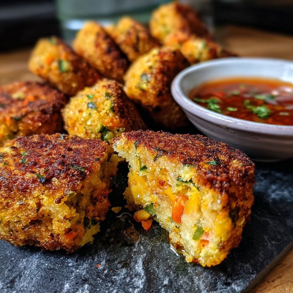 Crispy Polenta Veggie Nuggets