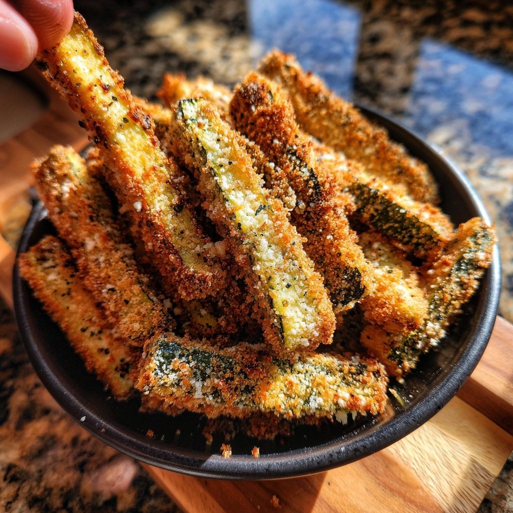 Super Bowl Food Baked Zucchini Fries
