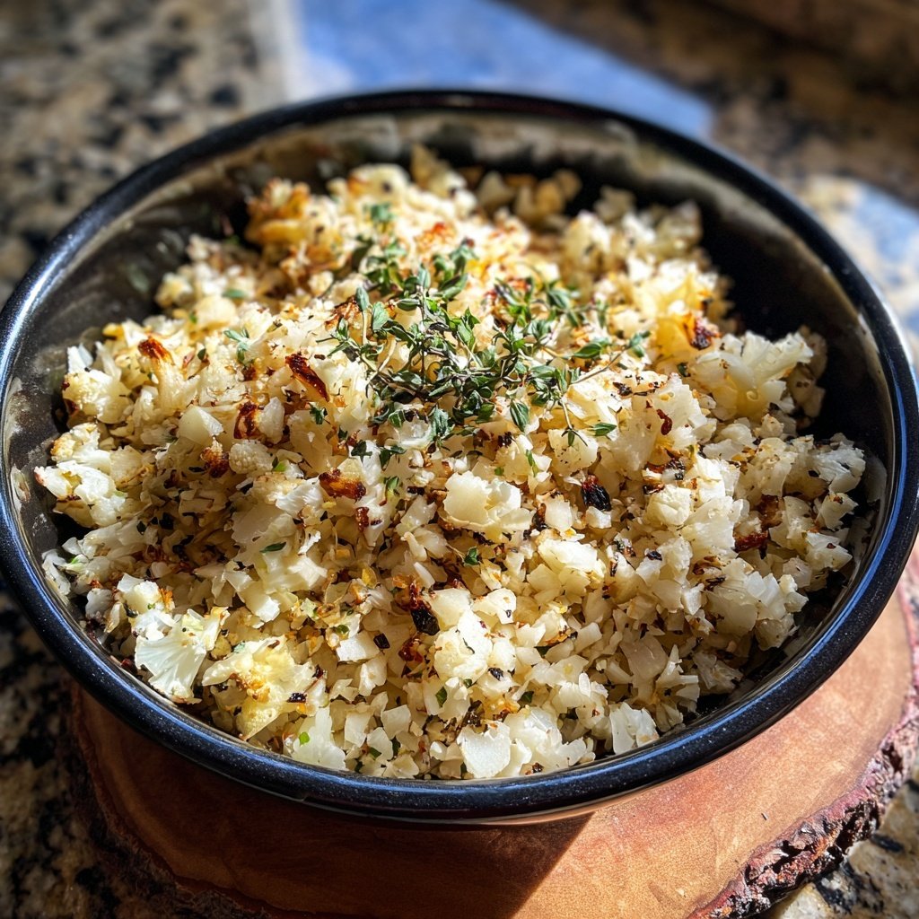 Smoky Roasted Cauliflower Rice