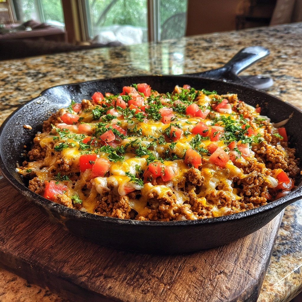 Ground Chicken Taco Skillet