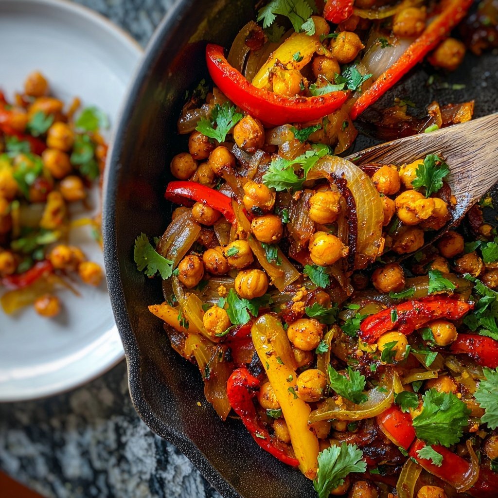Jamaican Jerk Spiced Chickpea Skillet