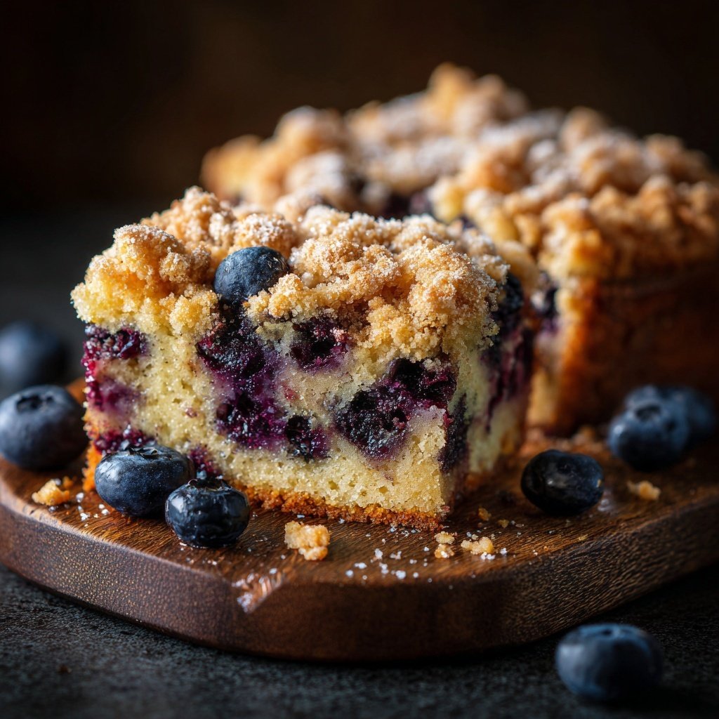 Lemon Blueberry Crumb Coffee Cake