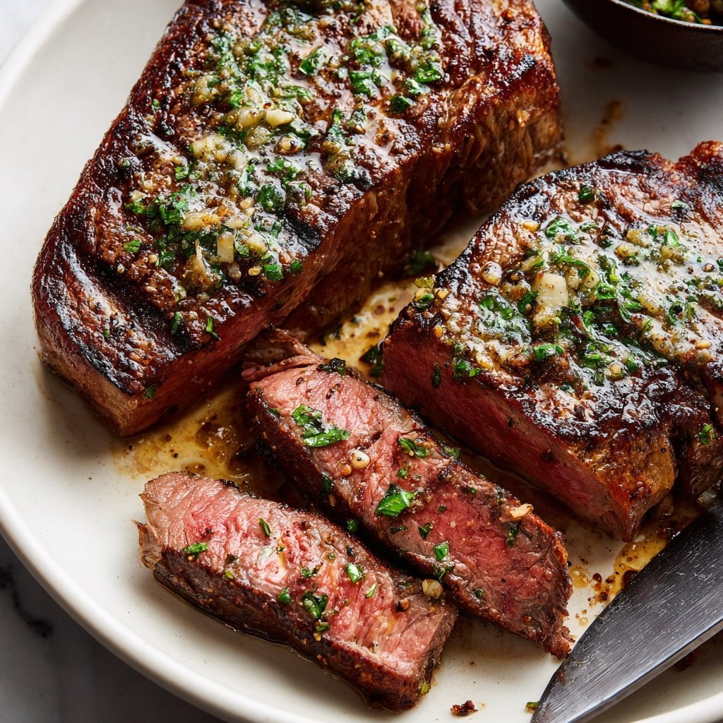 Steak with Truffle Butter