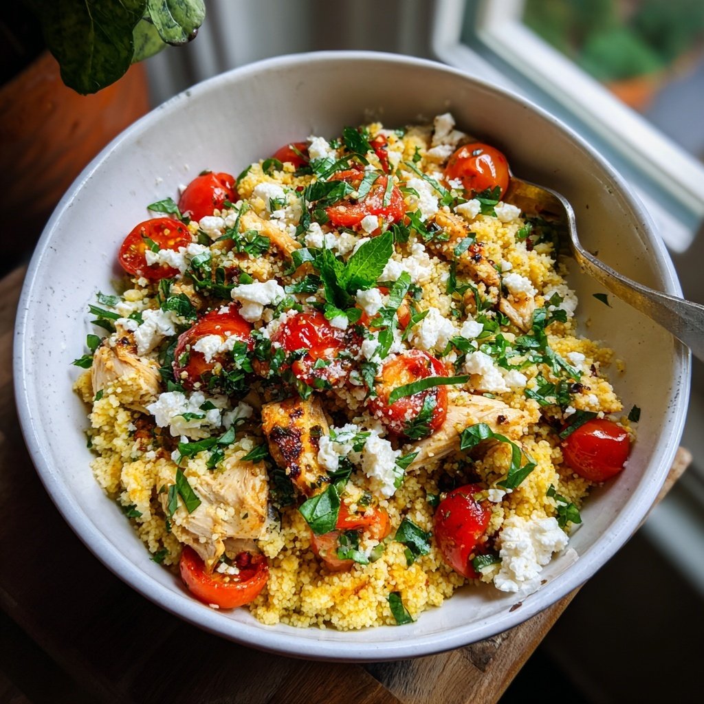 Mediterranean Chicken Couscous Bowl