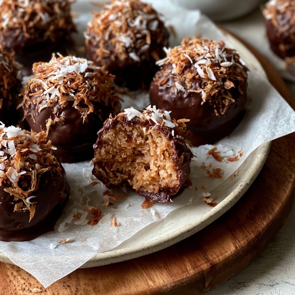 Chocolate Coconut Almond Snack Bites