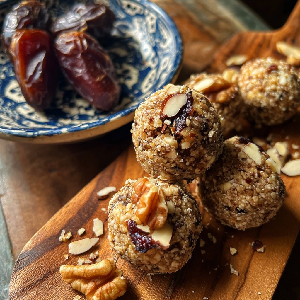 Healthy Date And Nut Snack Bites