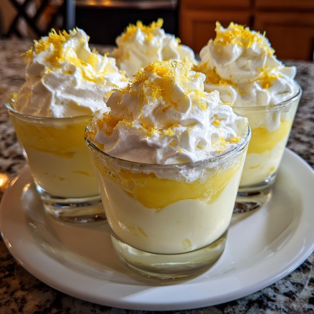 Limoncello Cream Dessert Cups