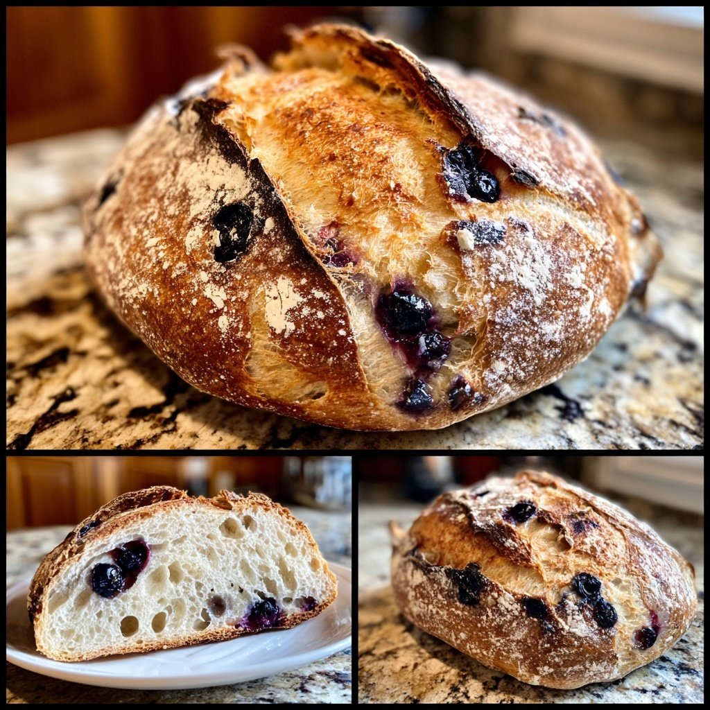 Blueberry Lemon Sourdough Bread