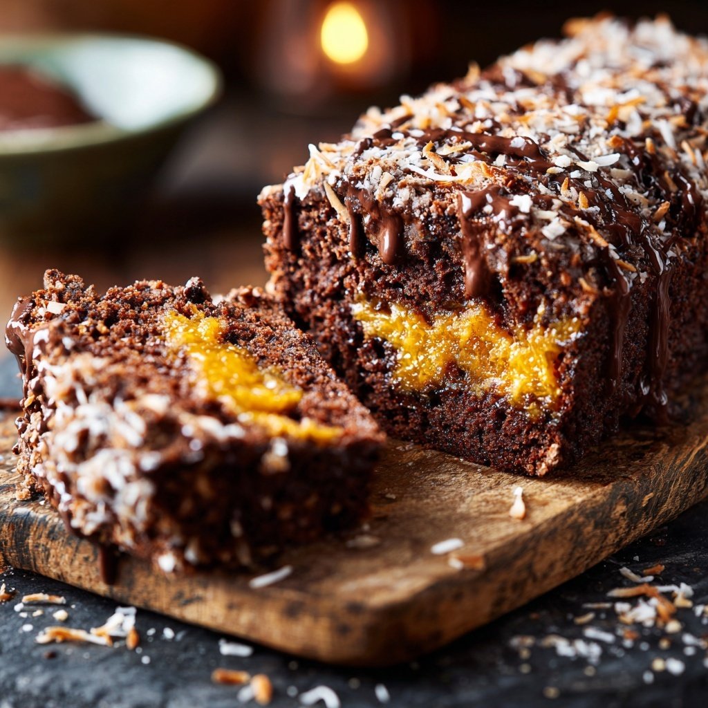 Chocolate Orange Coconut Snack Loaf