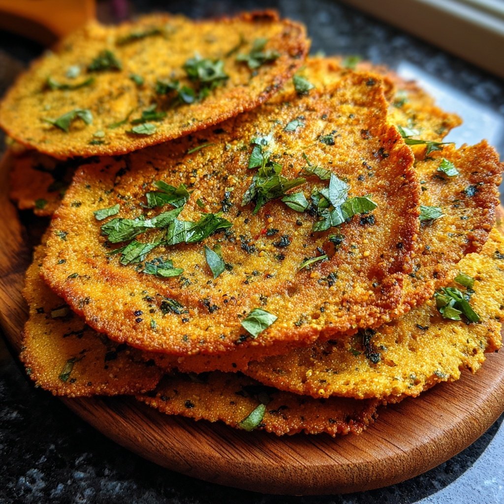 Crispy Chickpea Flatbread Snacks