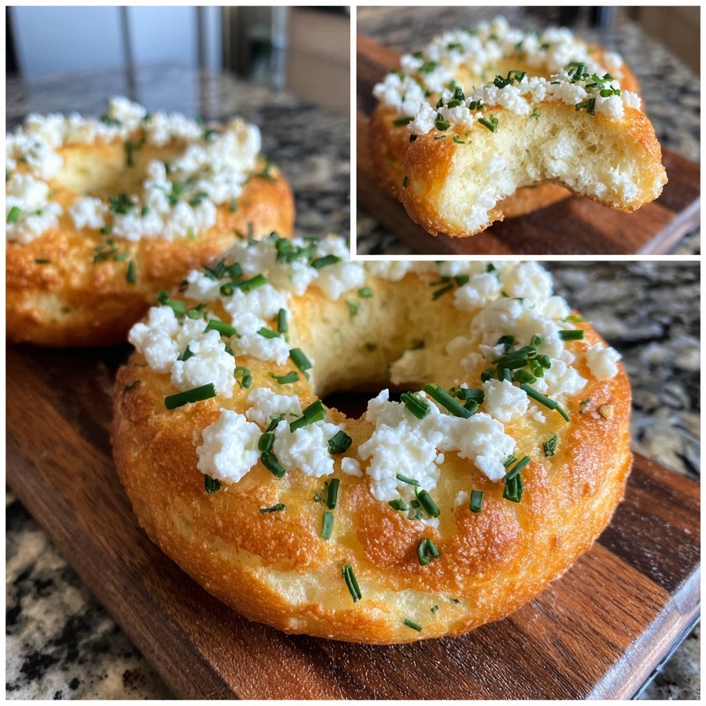 Protein Bagels With Cottage Cheese